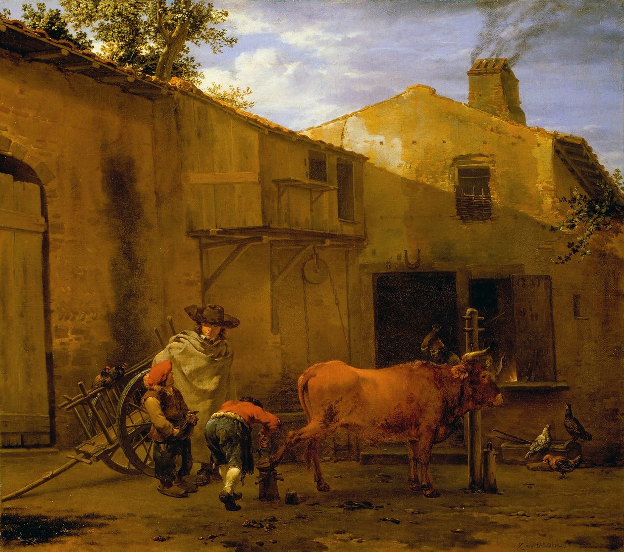 Öküzü nallayan bir Smith by Karel Du Jardin