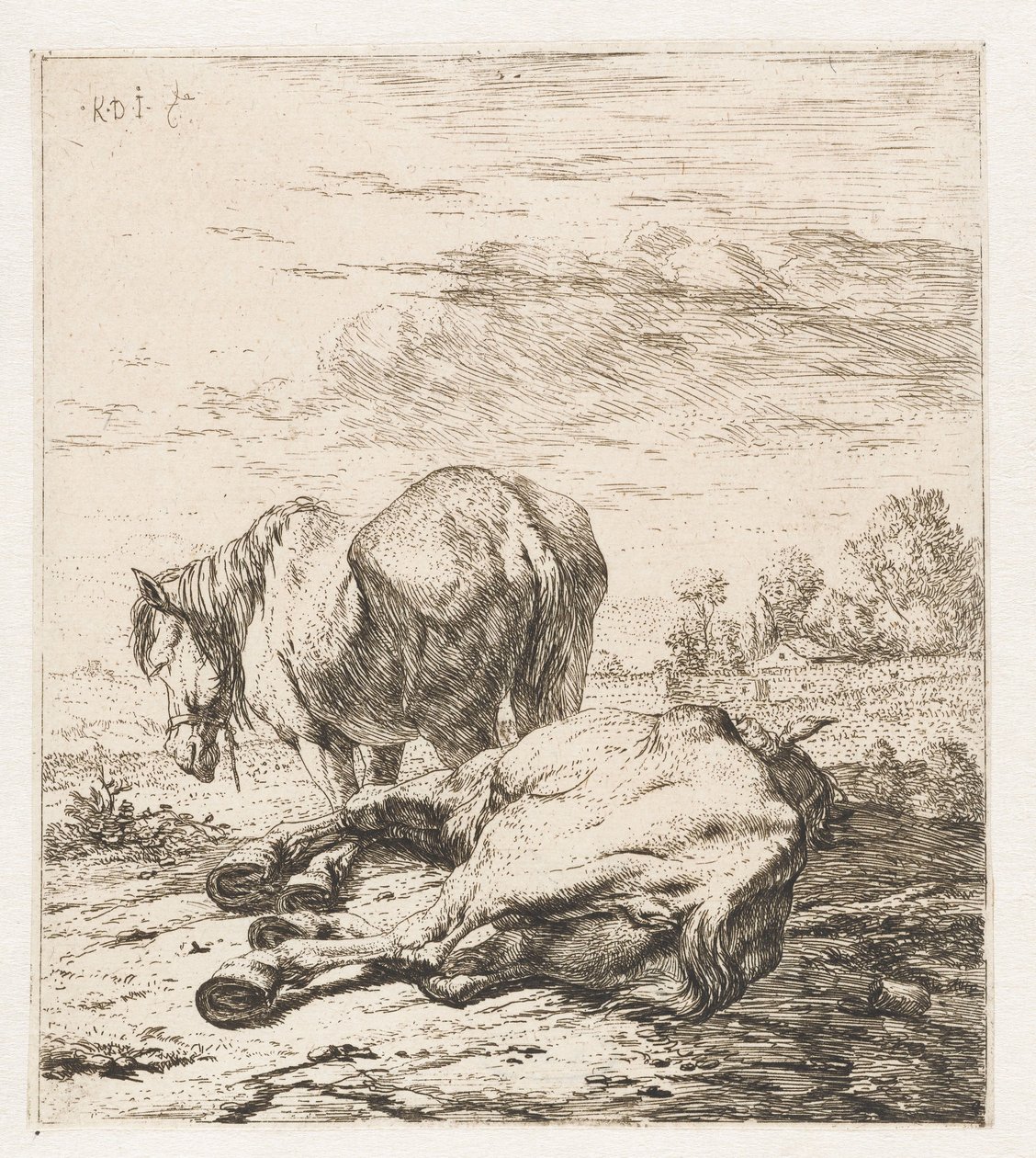 İki at Hayvanlar (dizi adı) by Karel Du Jardin