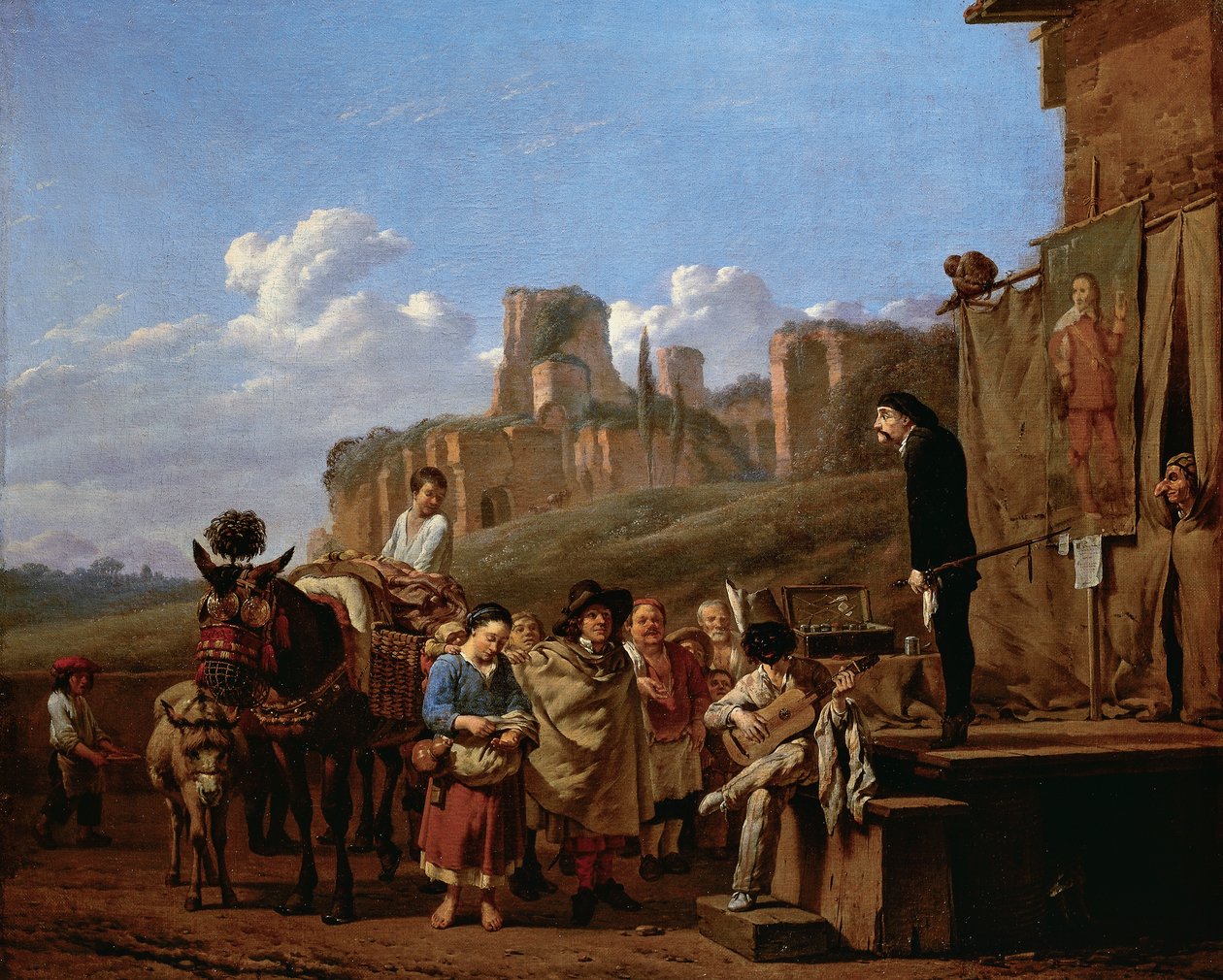 commedia dell'arte'nin temsili by Karel Dujardin