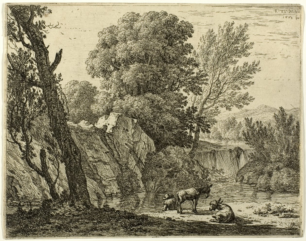 İki Eşekli Paketleyici by Karel Dujardin