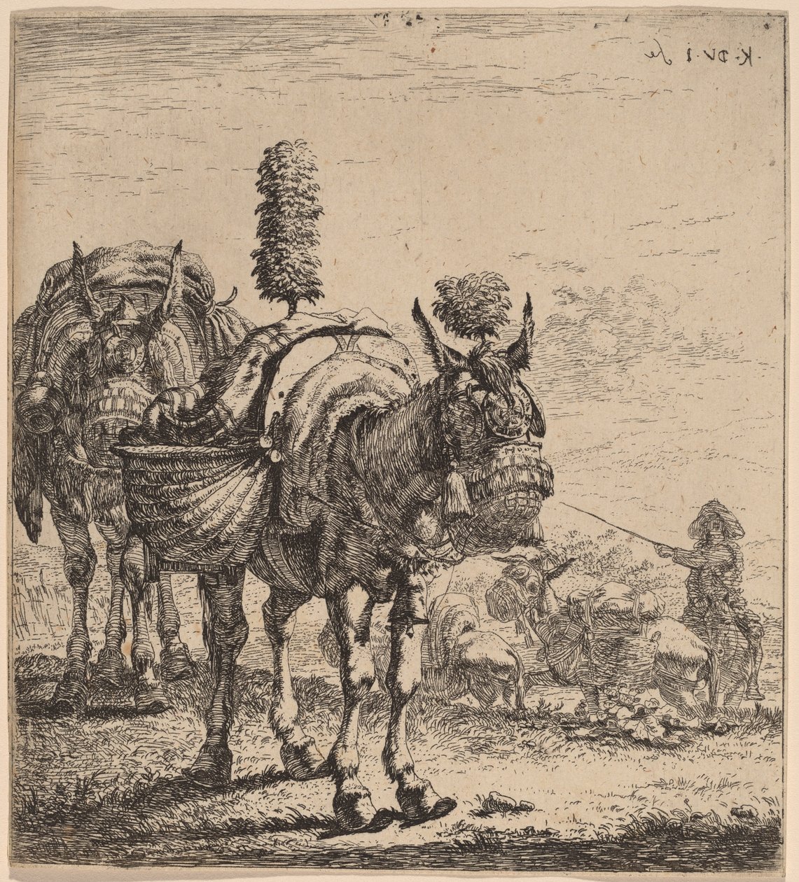 iki katır by Karel Dujardin