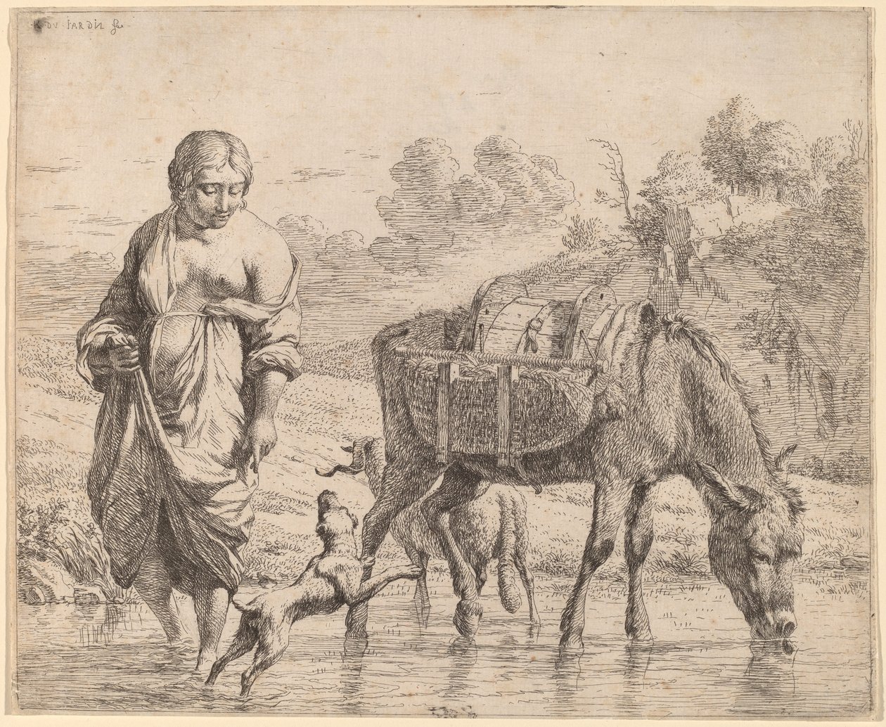 Dereyi Geçen Kadın by Karel Dujardin