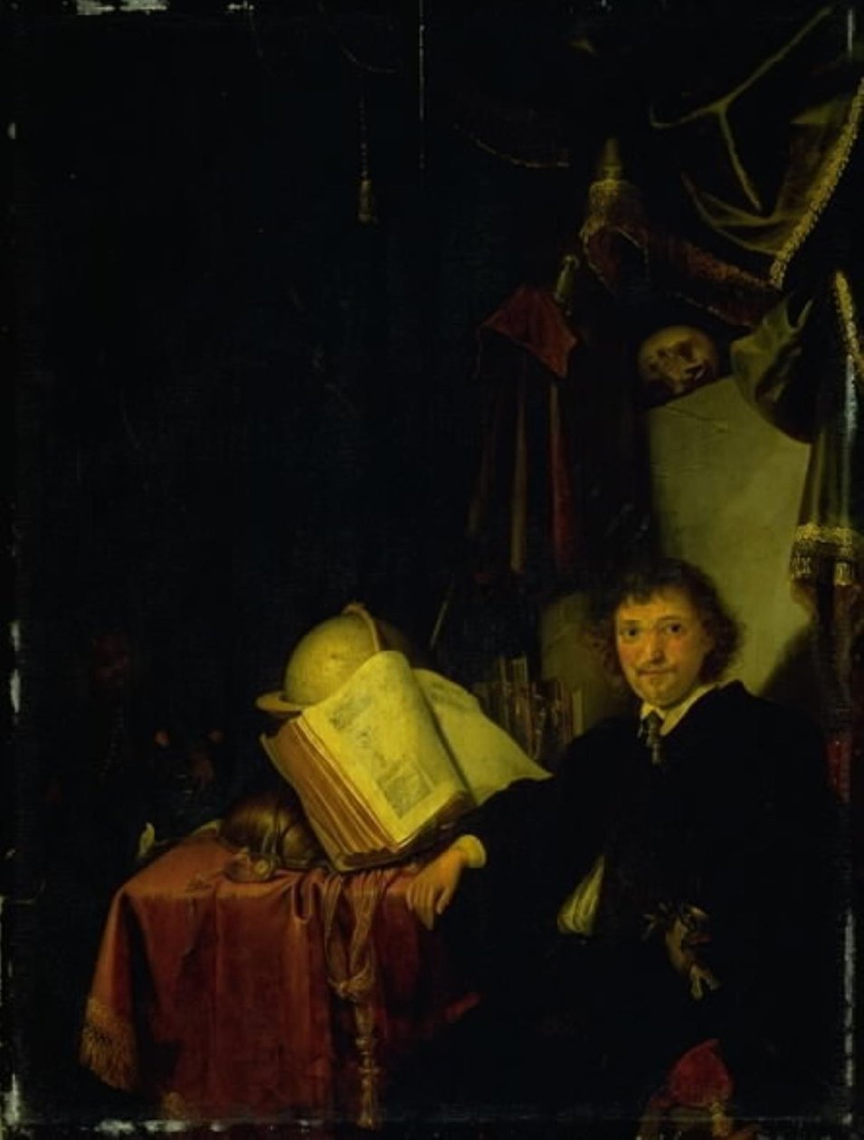 İç Mekanda Bir Adamın Portresi by Karel Slabbaert