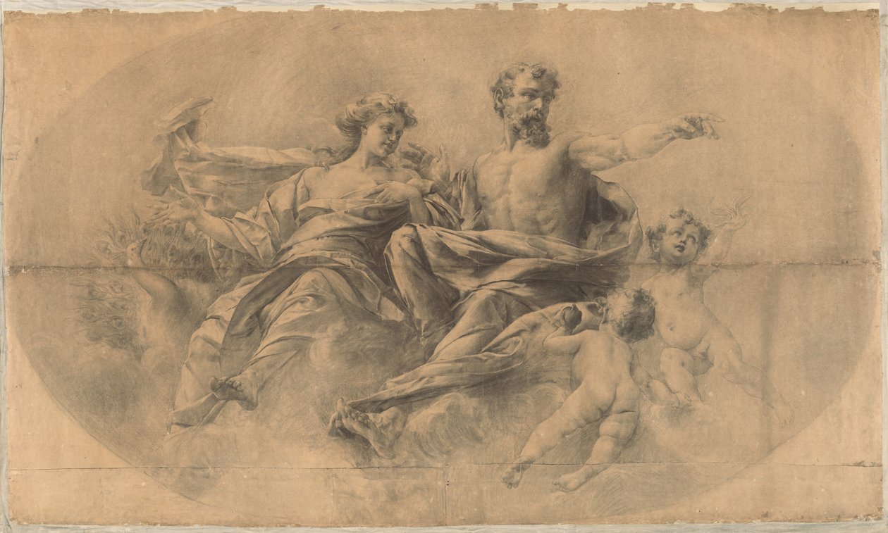 Zeus ve Hera by Karel Vitezslav Masek