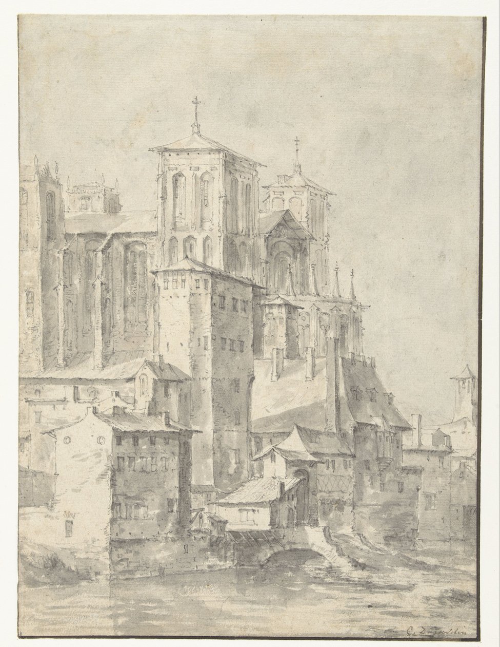 Lyon Katedrali by Karel du Jardin (possibly)
