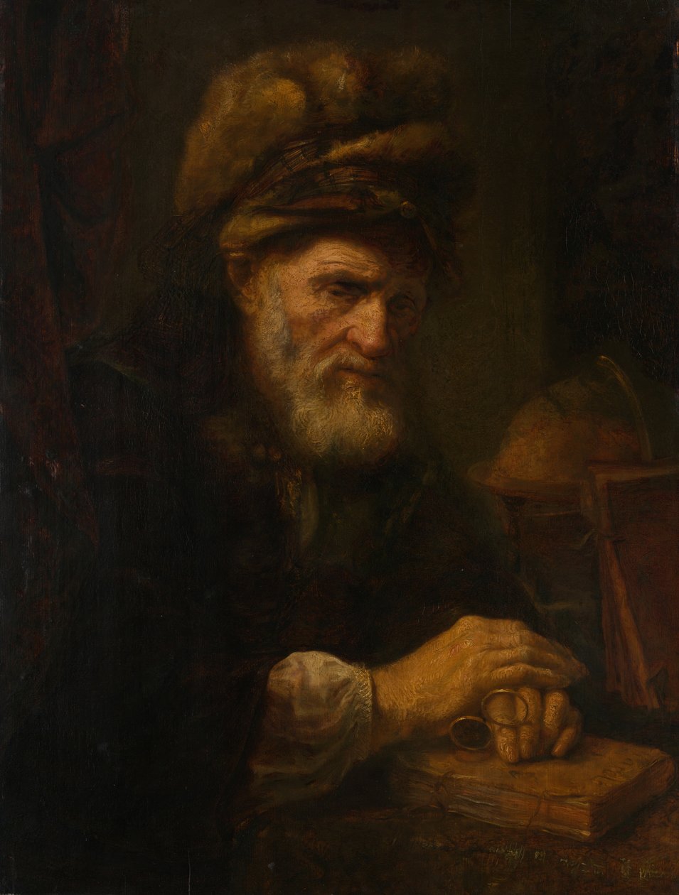 Kürk Şapkalı Yaşlı Bir Adam, 165060. by Karel van der Pluym