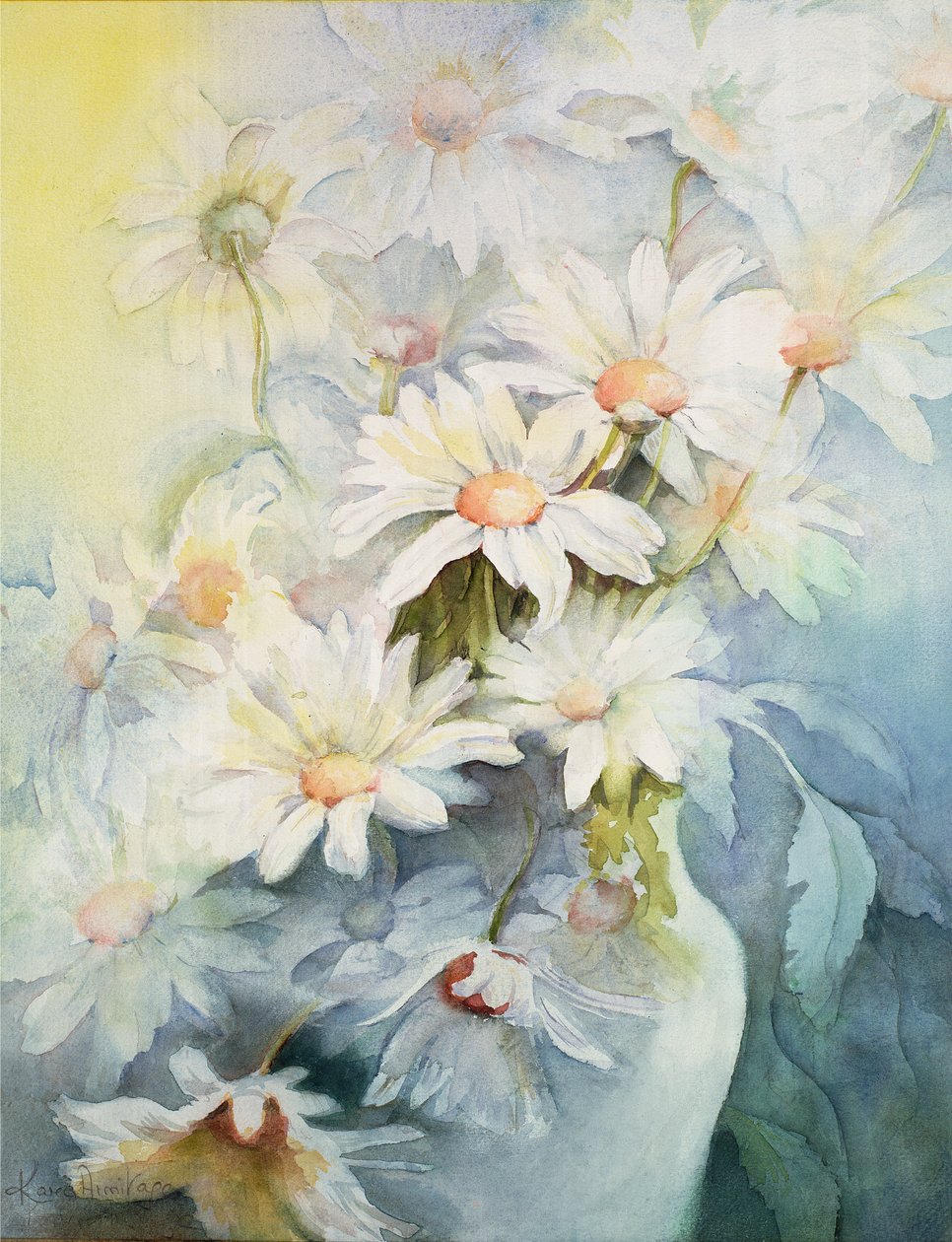 Krizantem, Kar Başlığı by Karen Armitage