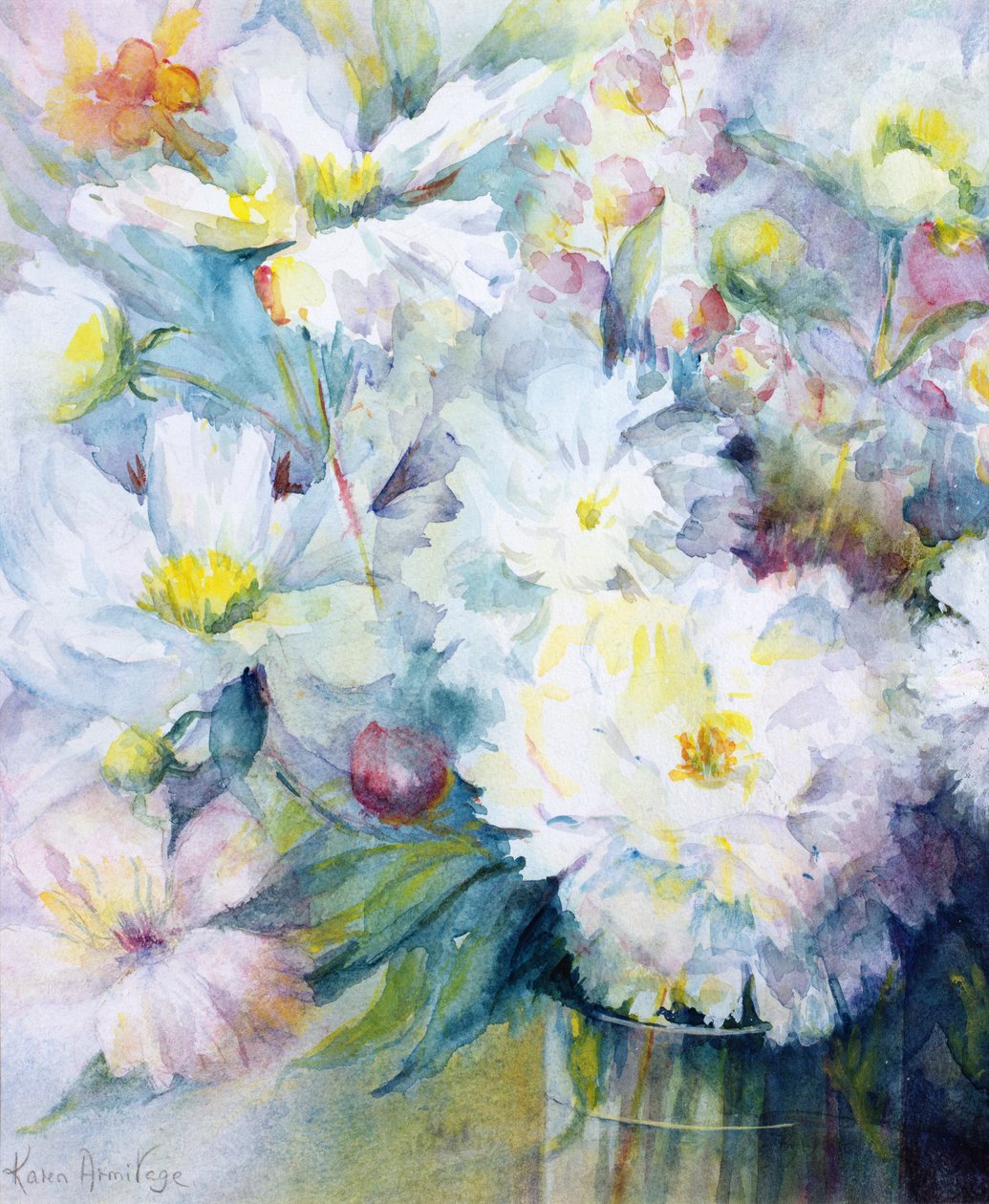 Şakayık - Festiva Maxima by Karen Armitage
