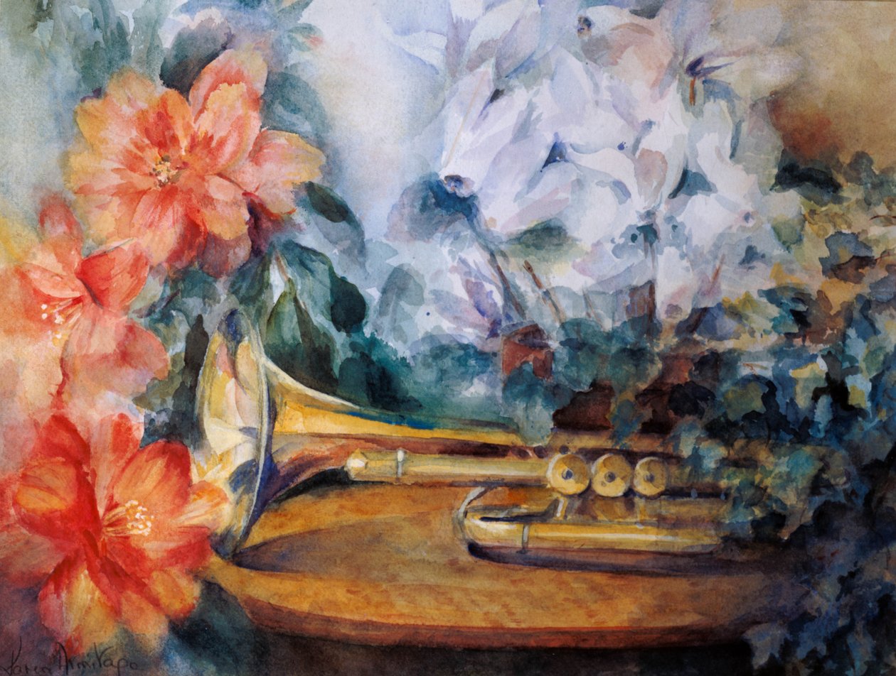 "Genesis" Trompetinden Phil Collins by Karen Armitage