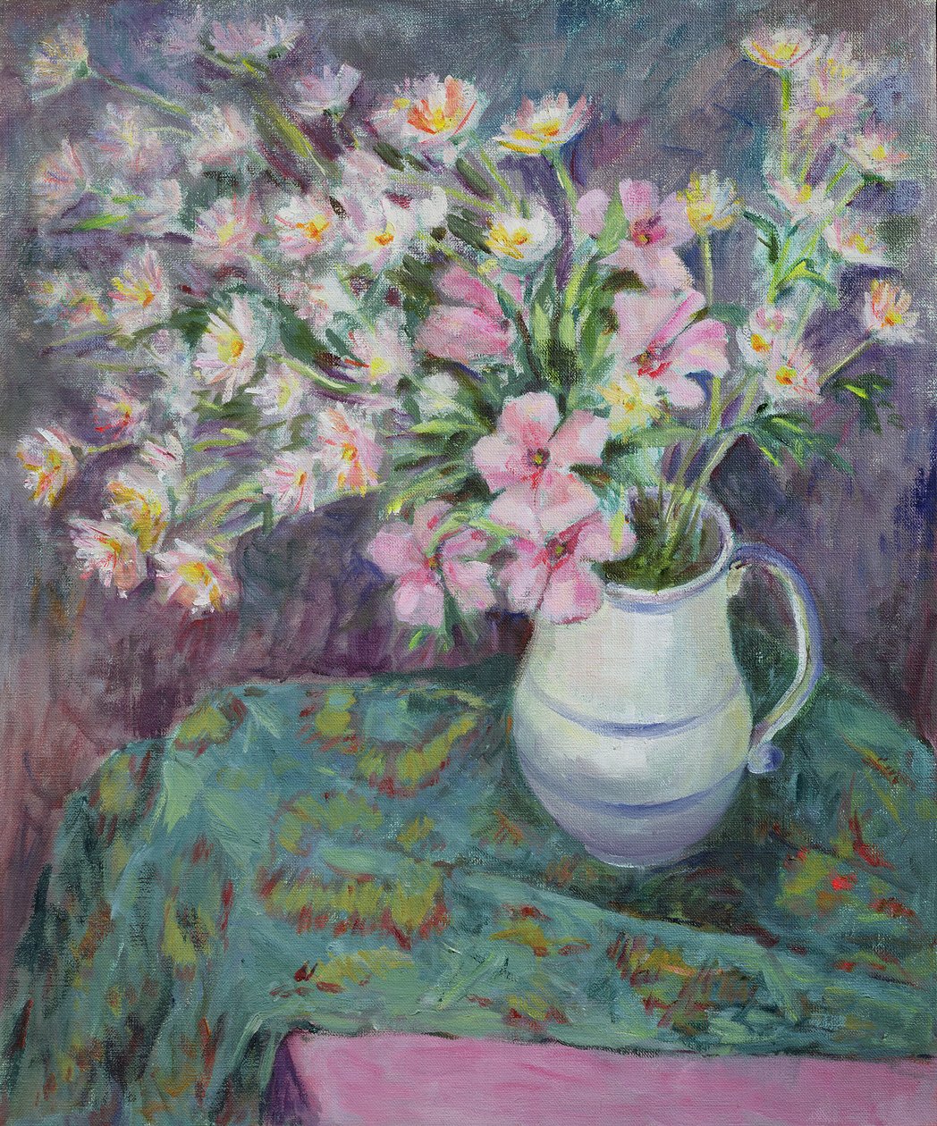 Sürahideki Pembe Çiçekler by Karen Armitage