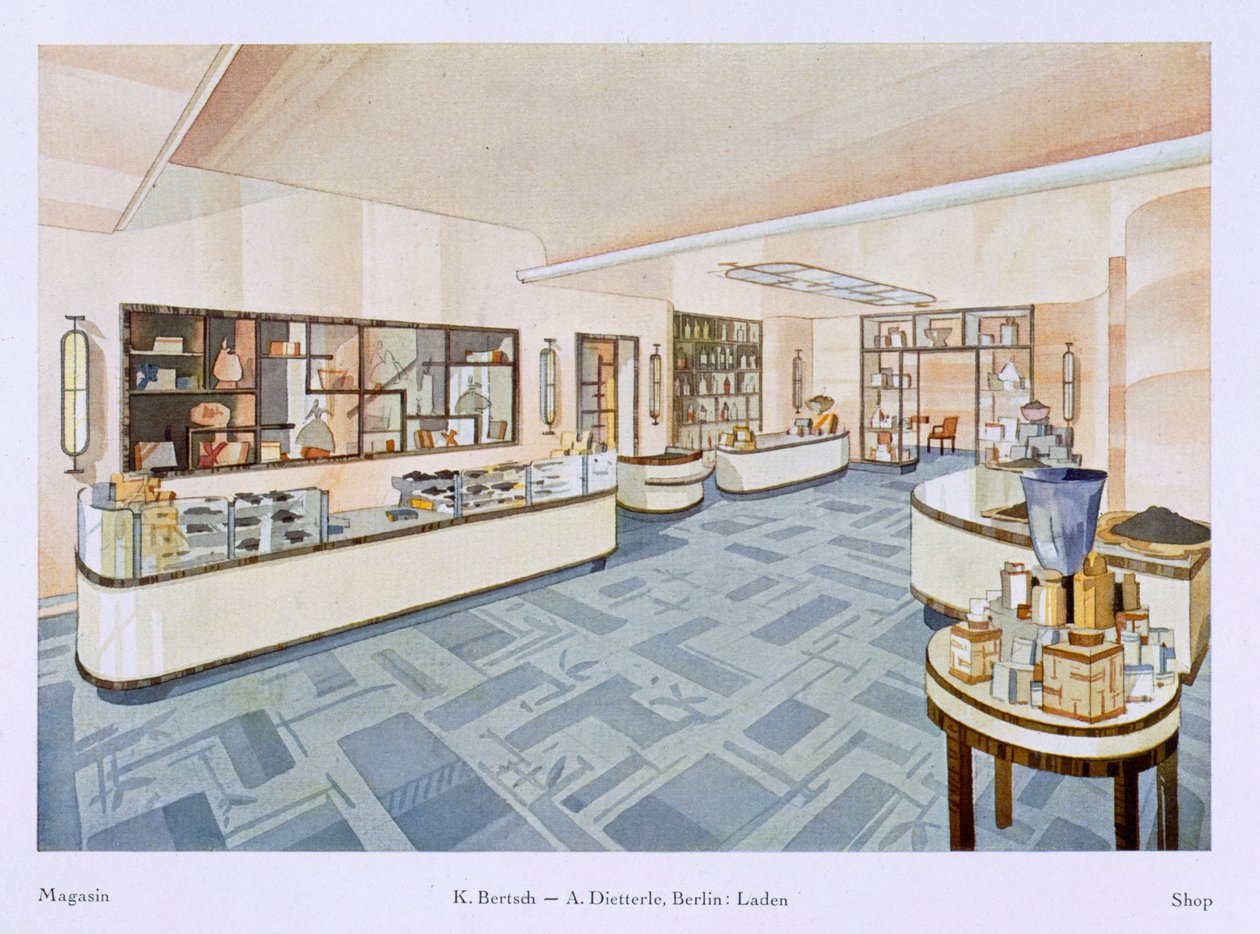 Parfüm dükkanı, Modern Interiors in Colour