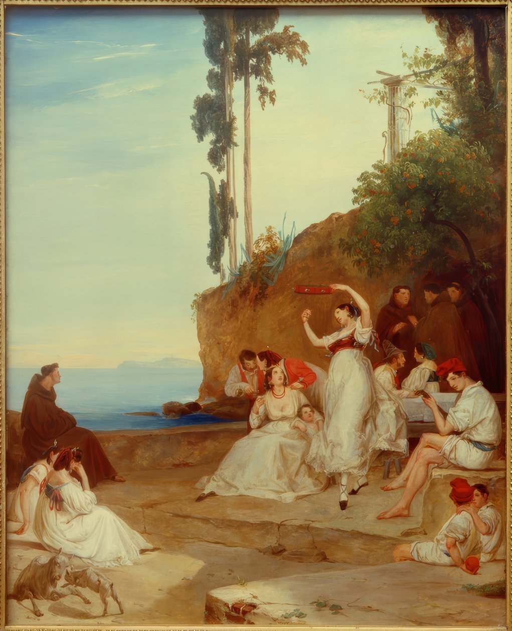 K.Blechen, tarantella by Carl Blechen