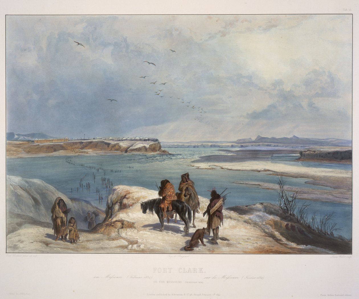 Mato-Tope, savaşçı eylemlerinin nişanlarıyla süslenmiş.urki by Karl Bodmer
