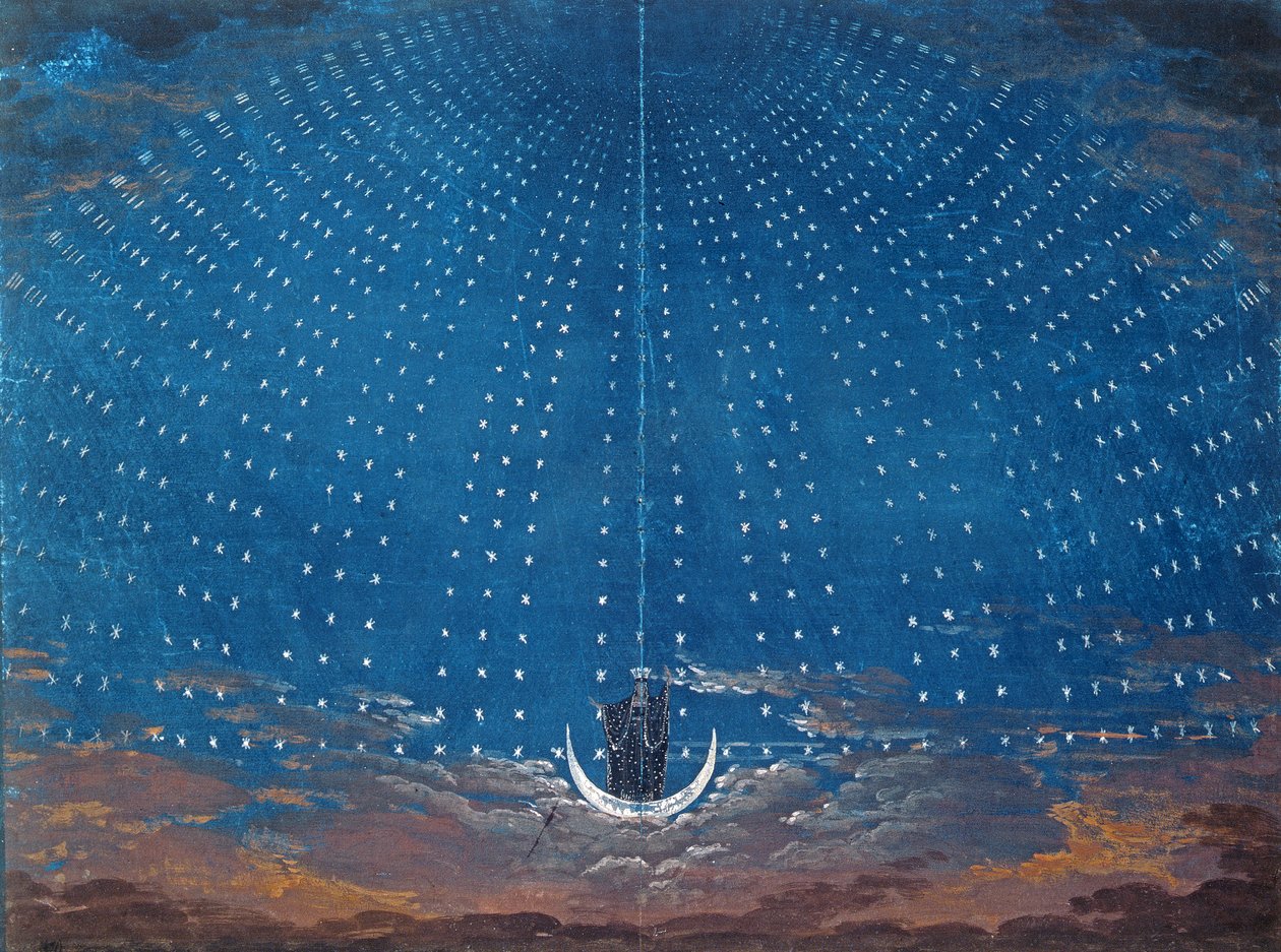 The Palace of the Queen of the Night, set design for 