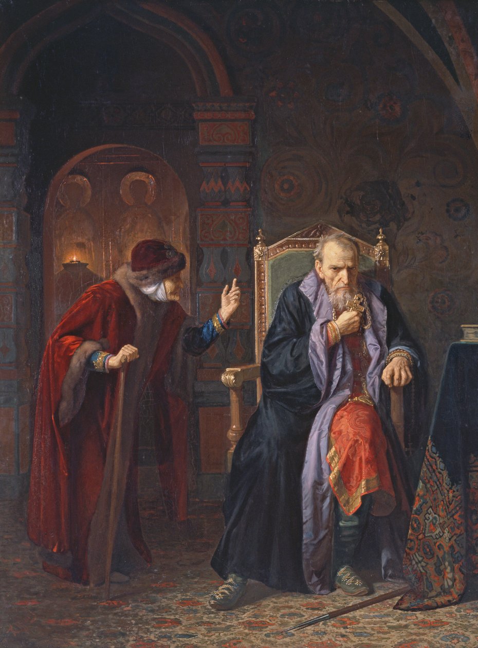 Çar IV. İvan (1530-84) Korkunç ve Sütannesi, 1886 by Karl Gottlieb Wenig