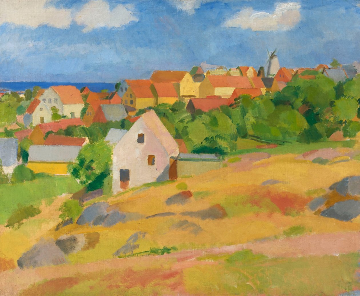 Gudhjem üzerinden görünüm by Karl Isakson