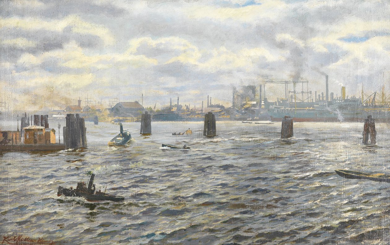 Hamburg Limanı by Karl Josef Müller