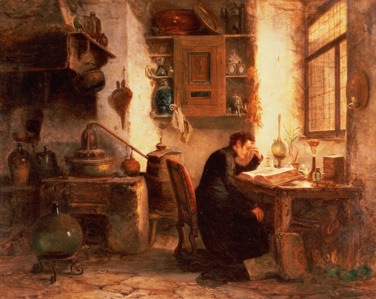 kimya ve eczacılık öğrencisi by Karl Joseph Litschaur