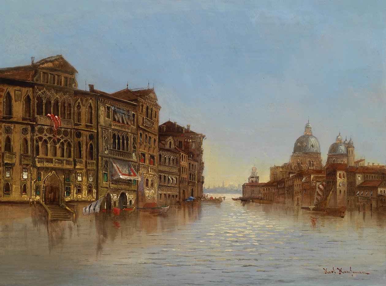 Santa Maria della Salute manzaralı Venedik motifi by Karl Kaufmann