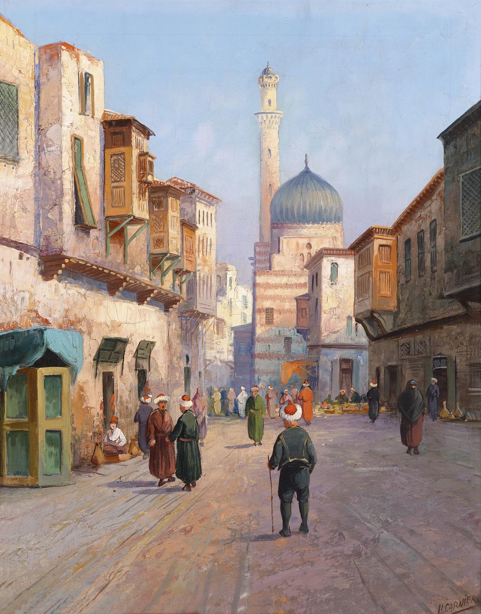 oryantal sokak sahnesi by Karl Kaufmann
