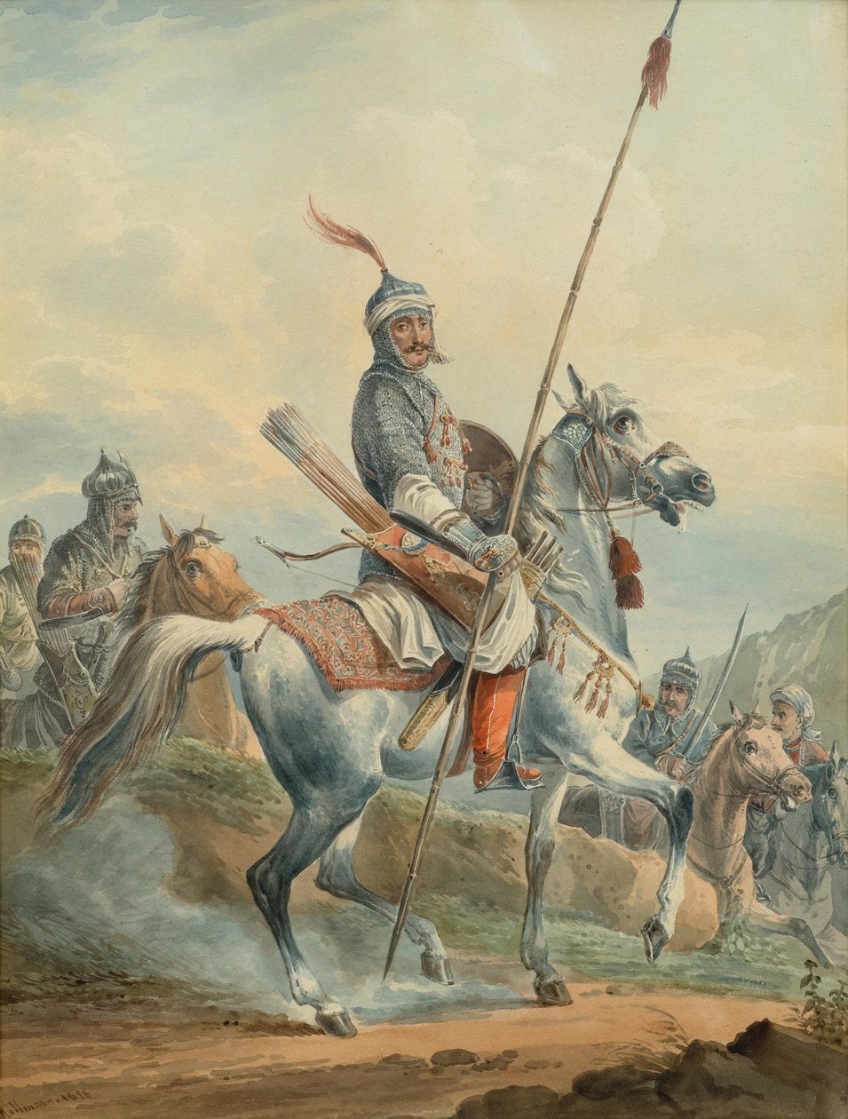 At sırtında doğulu savaşçılar by Karl Kollman