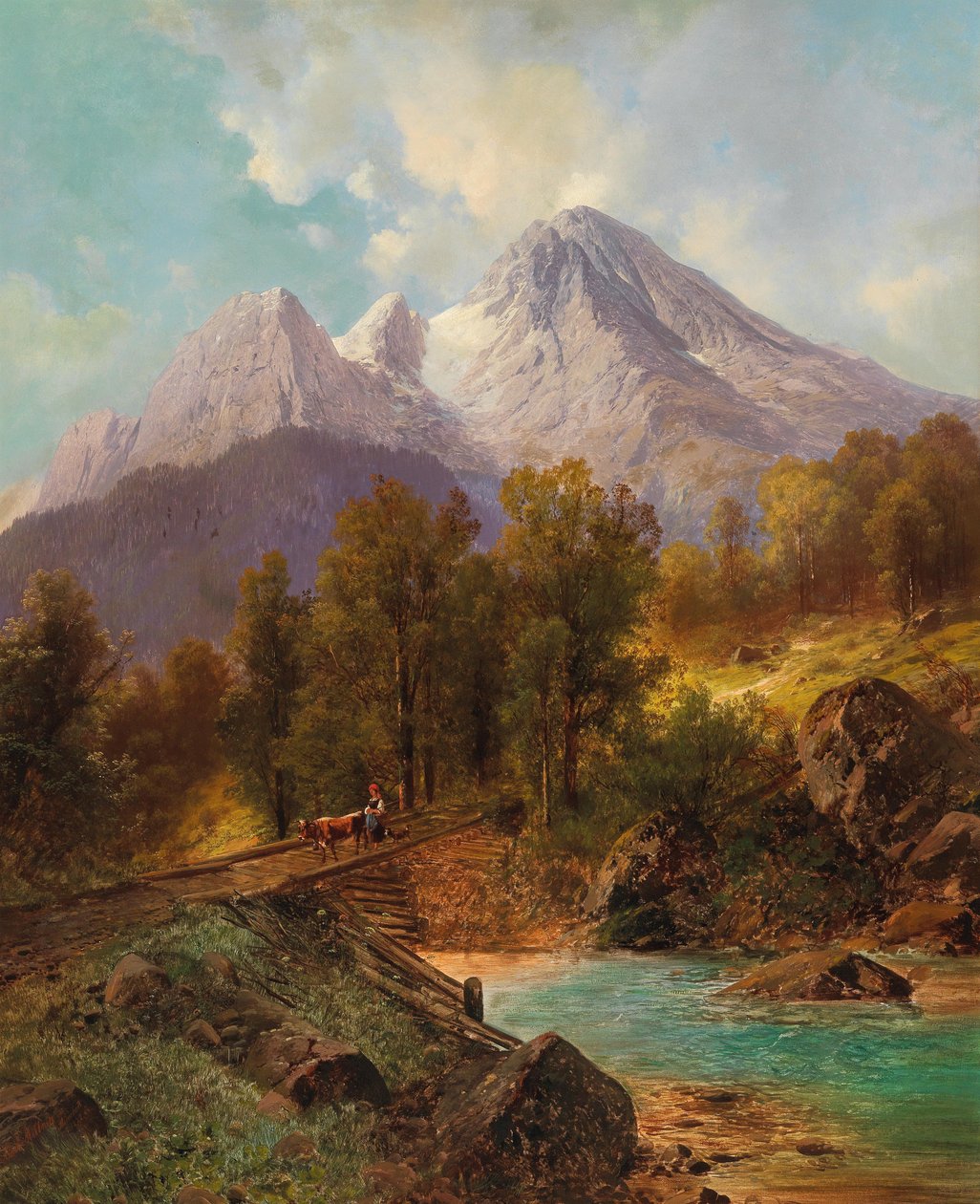 Berchtesgaden yakınlarındaki Watzmann by Karl Millner