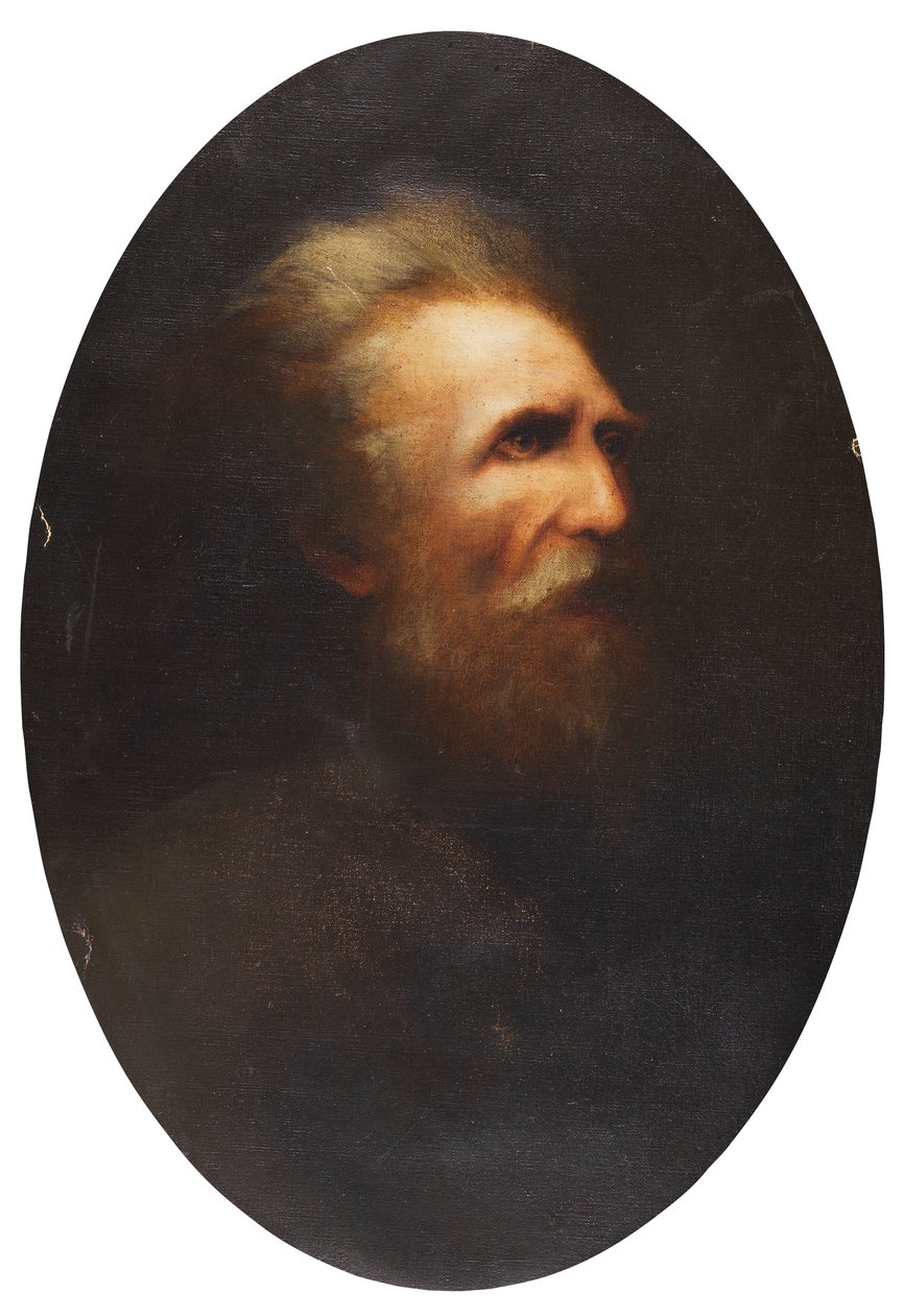Karl Wilhelm Diefenbach kendi portresi by Karl Wilhelm Diefenbach