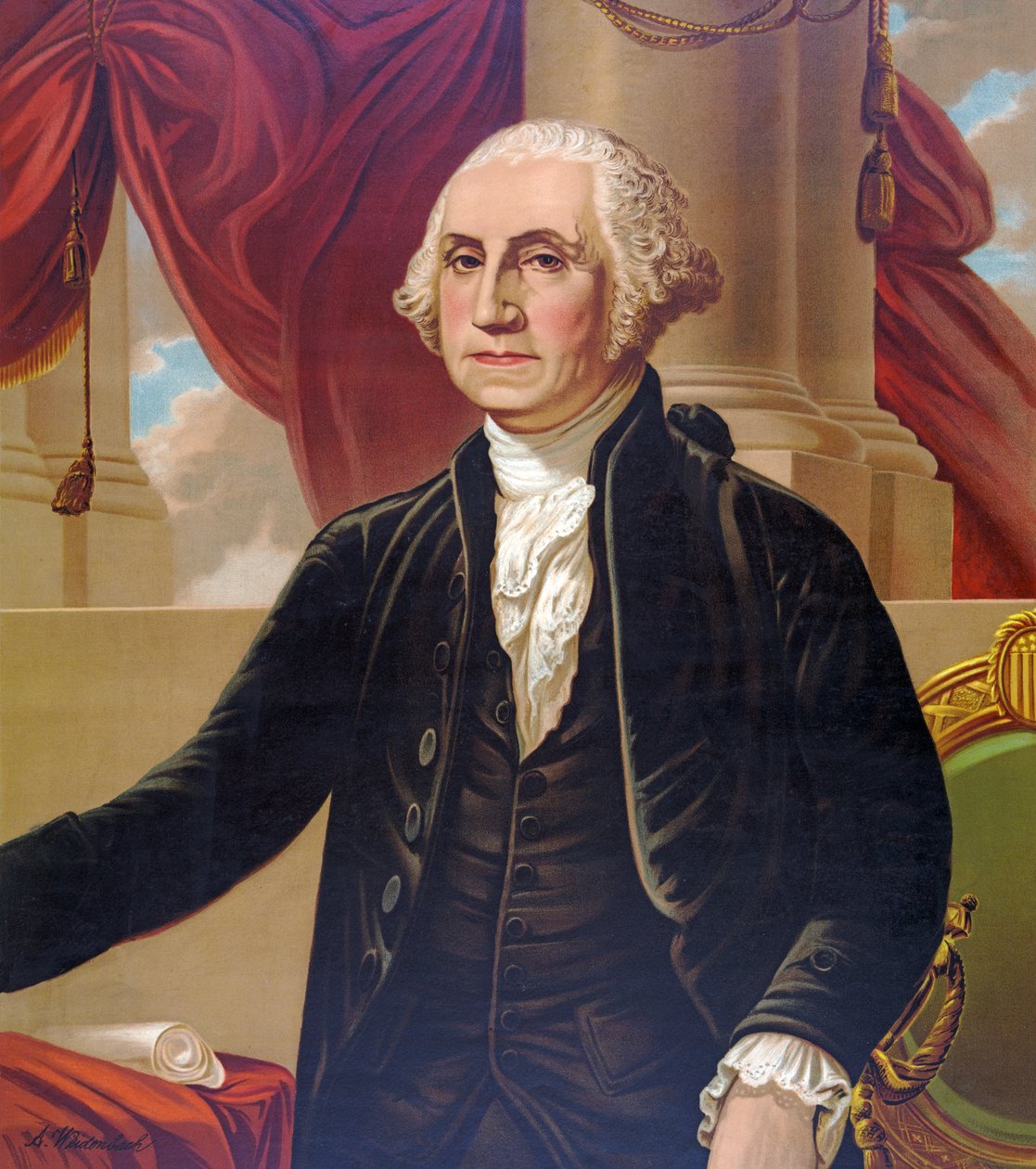 George Washington, pub. c.1876 by Karl Augustus Weidenbach