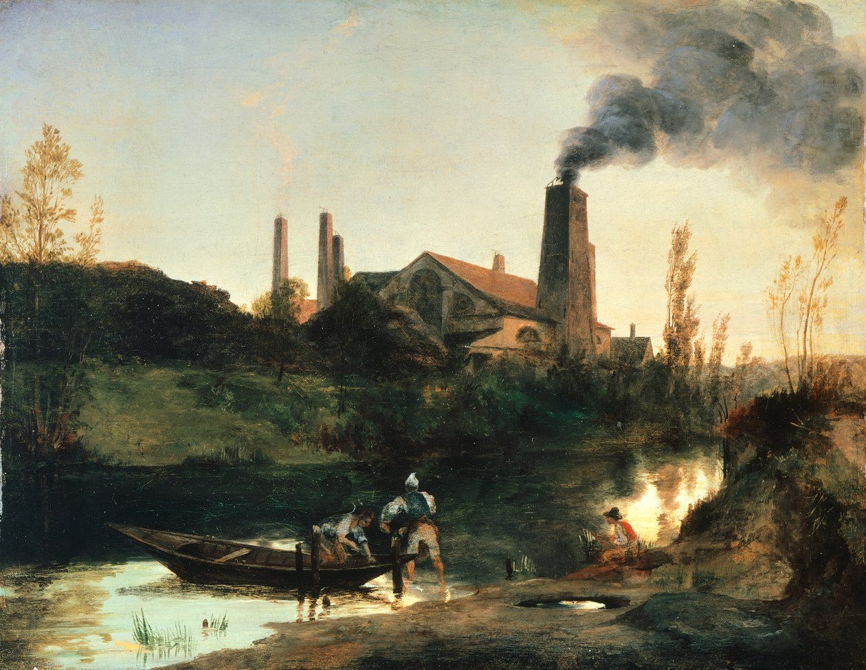 Eberswald değirmeni, 1830 dolaylarında, Karl Blechen (1798-1840), yağ, 25x33 cm by Carl Blechen
