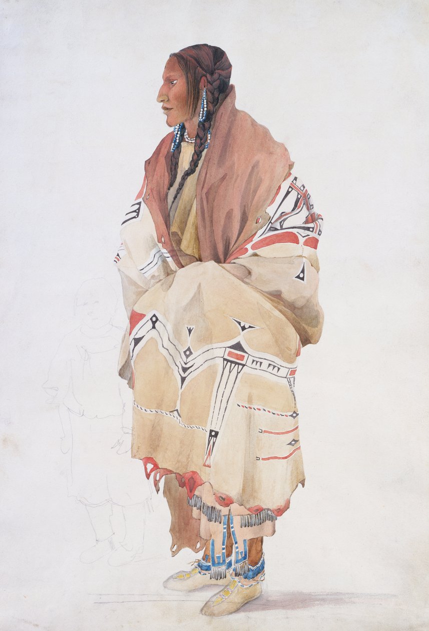 Chan-cha-wi-a-te-win, teton-man by Karl Bodmer