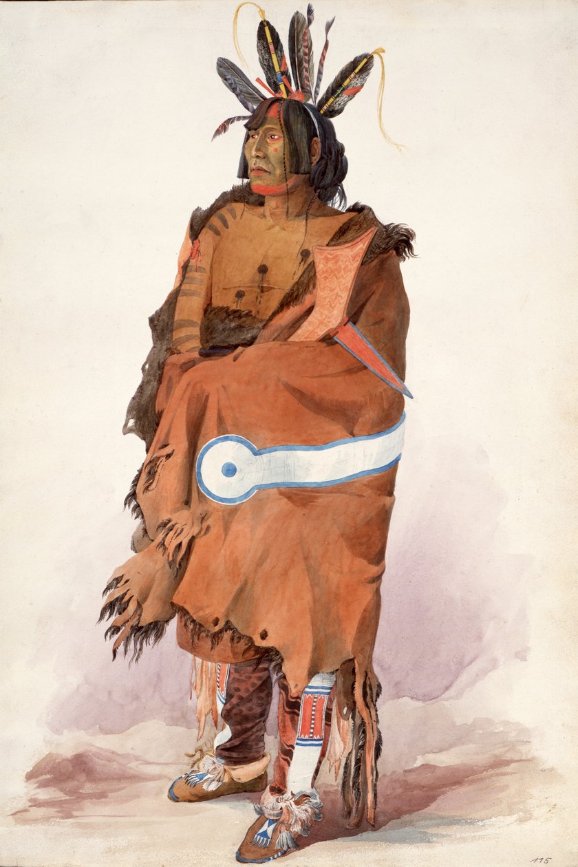 Pachtüwa-Chtä, Arikara Ma by Karl Bodmer