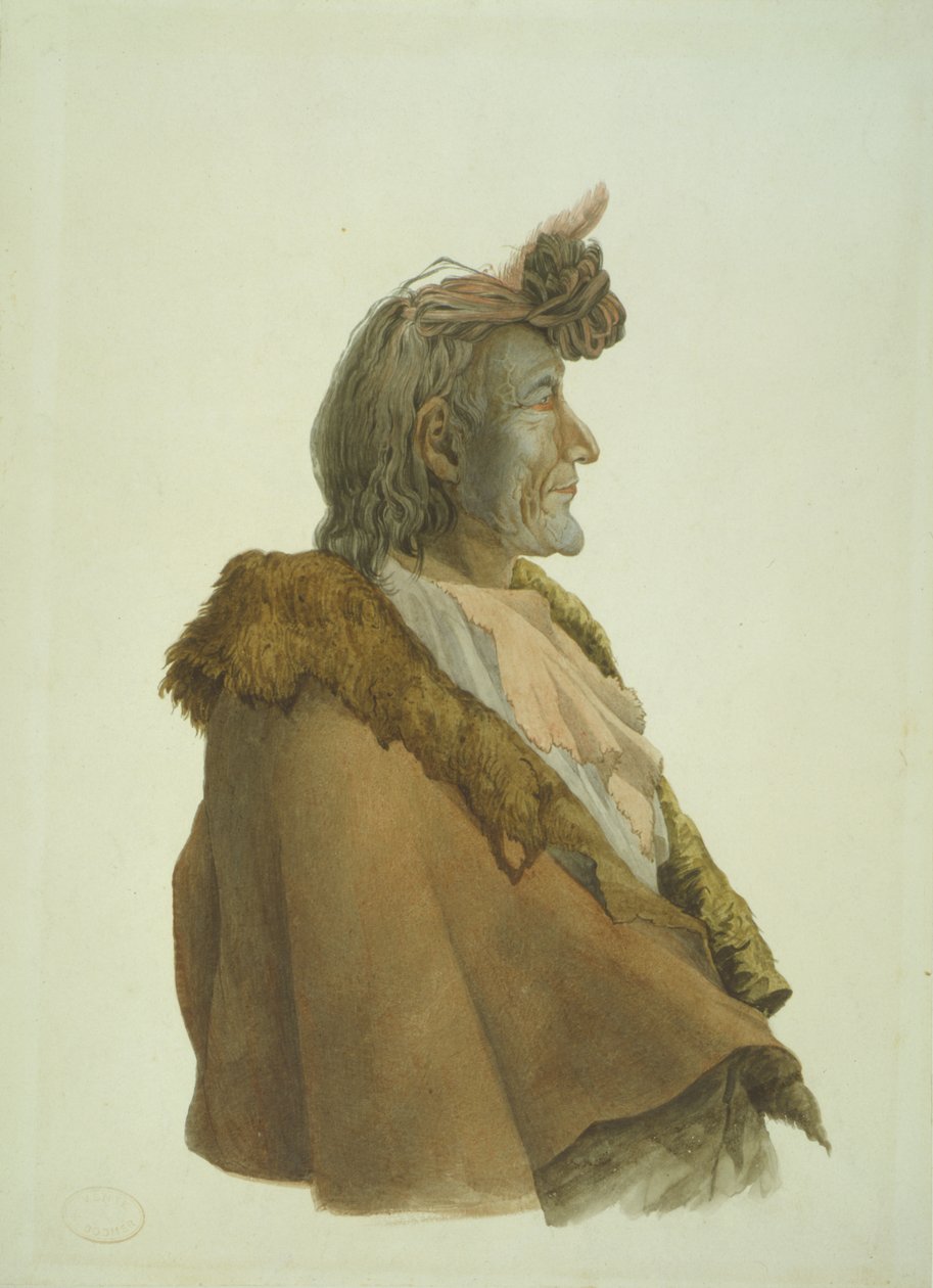 Pioch-Ki?iu, a Piegan Blackfeet man by Karl Bodmer