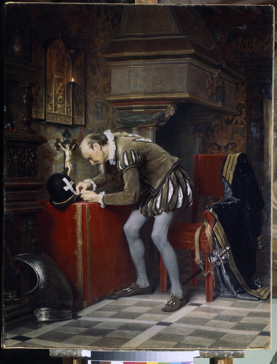 Bartholomew Gecesi Arifesinde - Gun (Hun), Karl Fyodorovich (1830-1877) - 1868 - Tuval üzerine yağlıboya - 115x89,5 - Devlet Rus Müzesi, St. Petersburg by Karl Fedorovic Gun