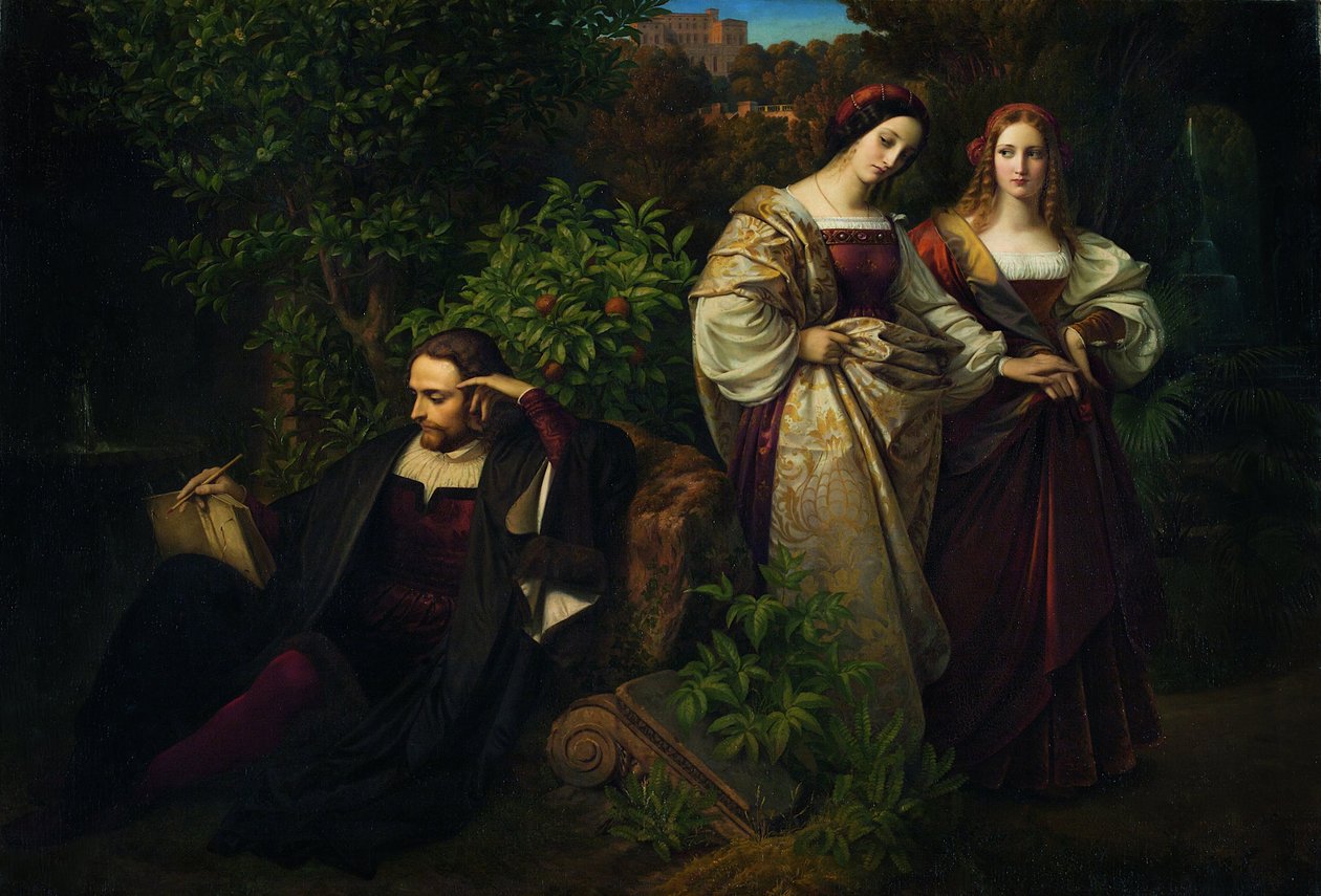 Torquato Tasso ve İki Leonores by Karl Ferdinand Sohn