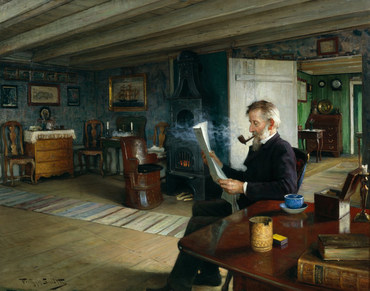 kaptanlar oturma odası by Karl Frithjof Smith