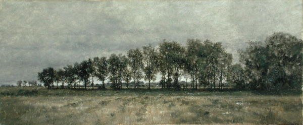 Ahşabın Kenarında (tuval üzerine yağlı boya) by Karl Heffner