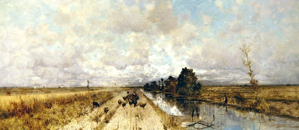 Kanal Yolu (tuval üzerine yağlı boya) by Karl Heffner