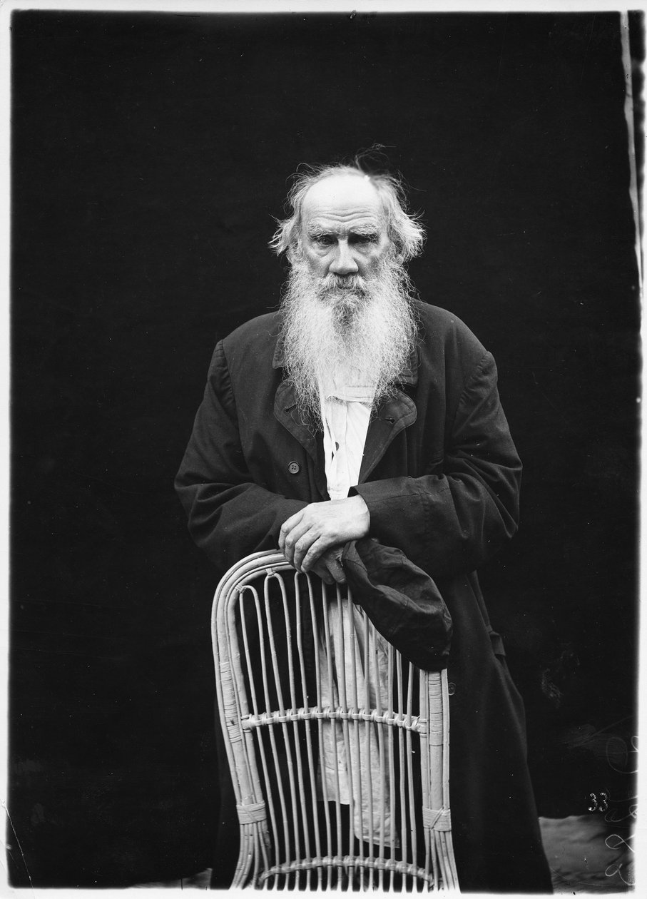 Leo Tolstoy, 1908 dolayları (s/b fotoğraf) by Karl Karlovich Bulla