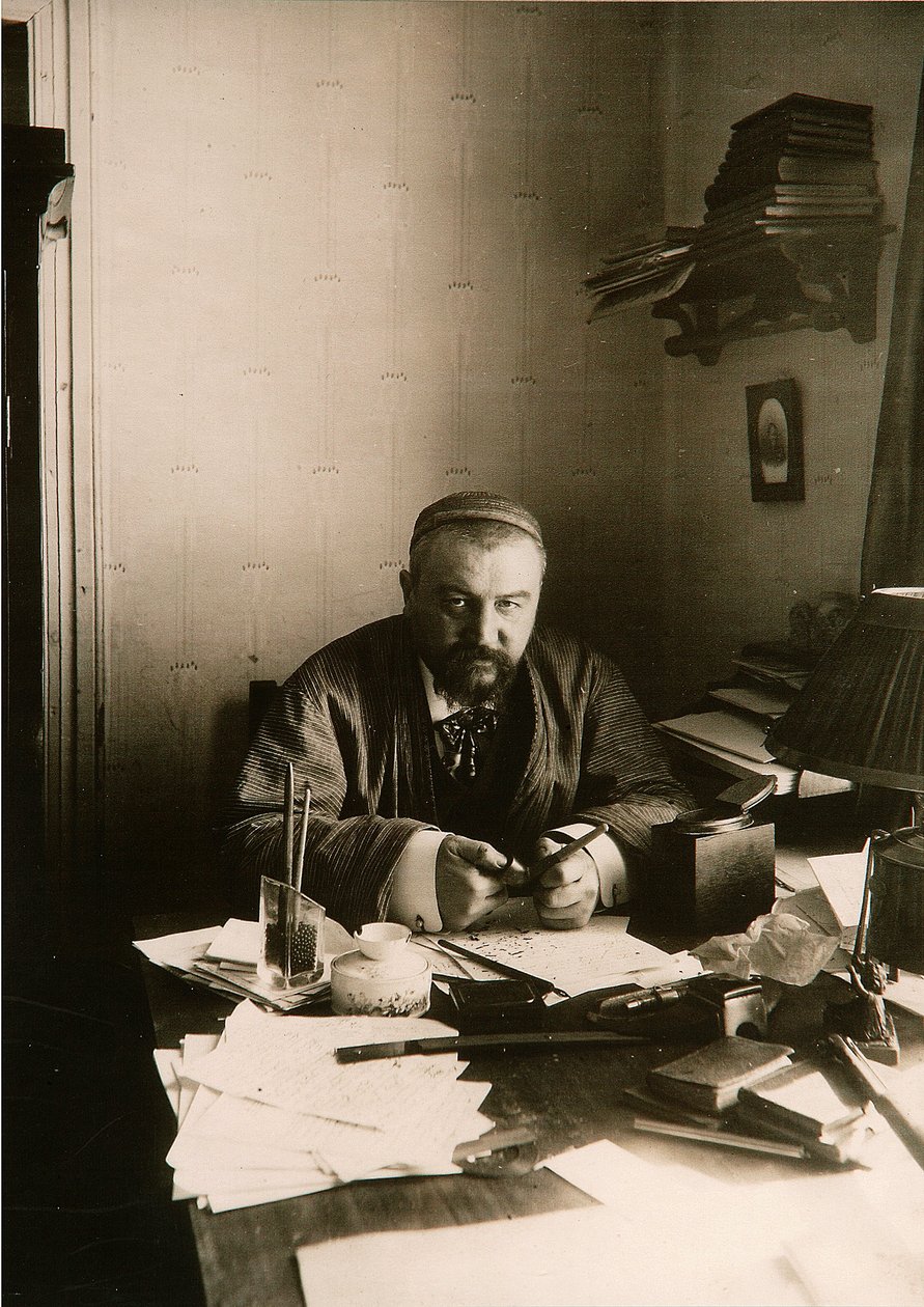 Yazar Alexander Ivanovich Kuprin (s/b fotoğraf) by Karl Karlovich Bulla