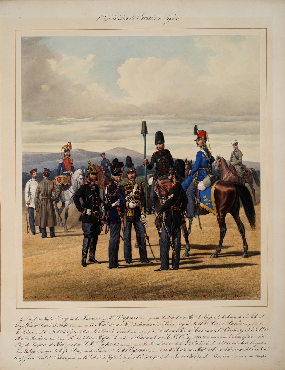 Birinci Hafif Süvari Tümeni, 1867 by Karl Karlovich Piratsky