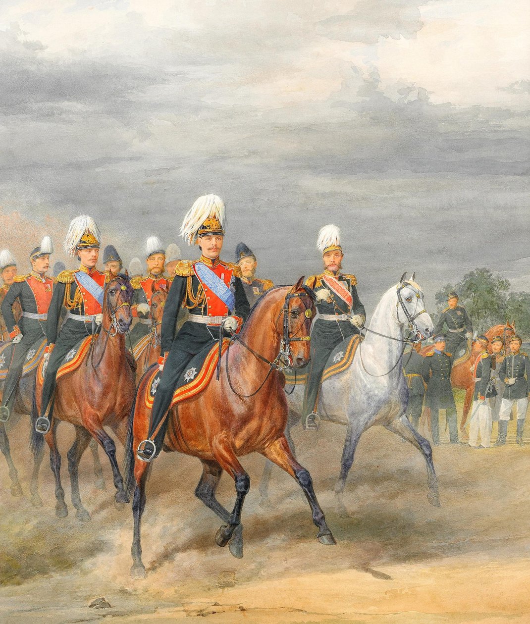 Süvari Atlı Alayı Memurları by Karl Karlovich Piratsky