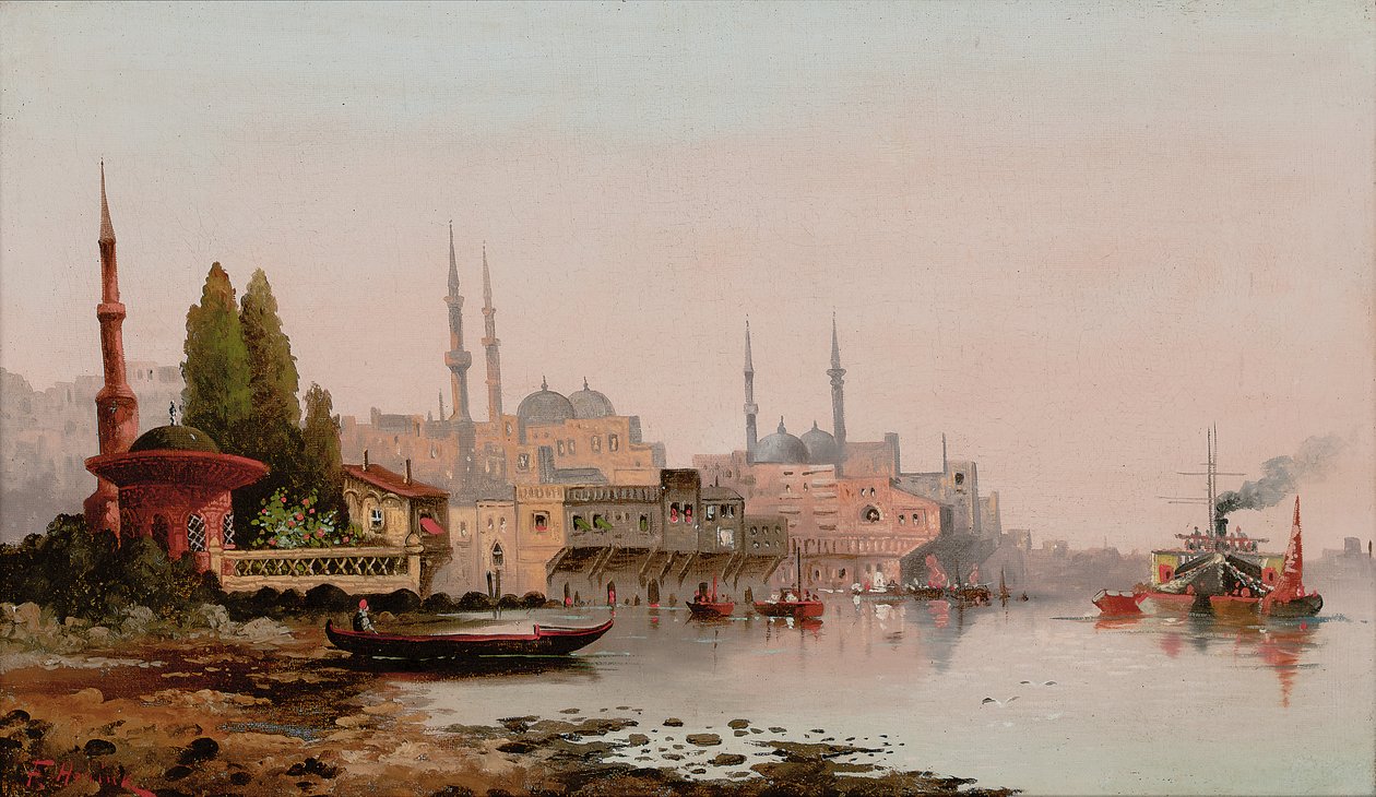 Beyrut, 1890 dolayları (tuval üzerine yağlı boya) by Karl Kauffman