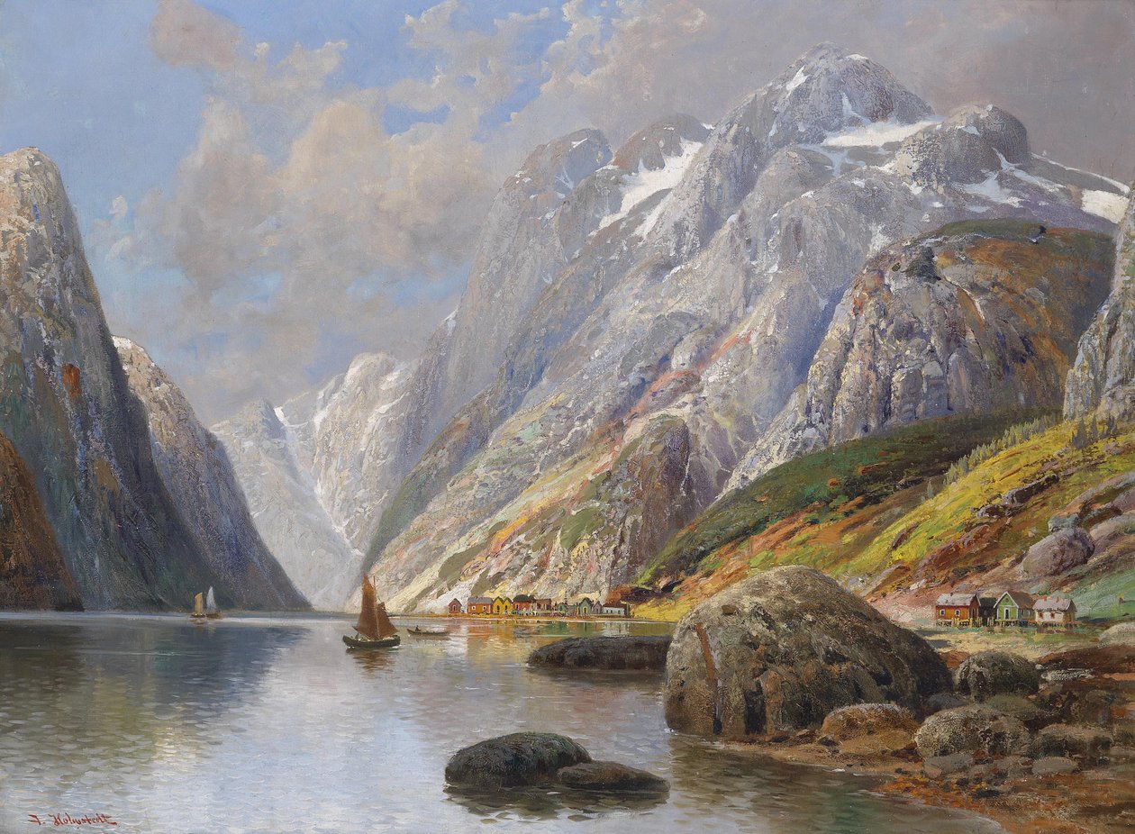 fiyort manzarası by Karl Kaufmann