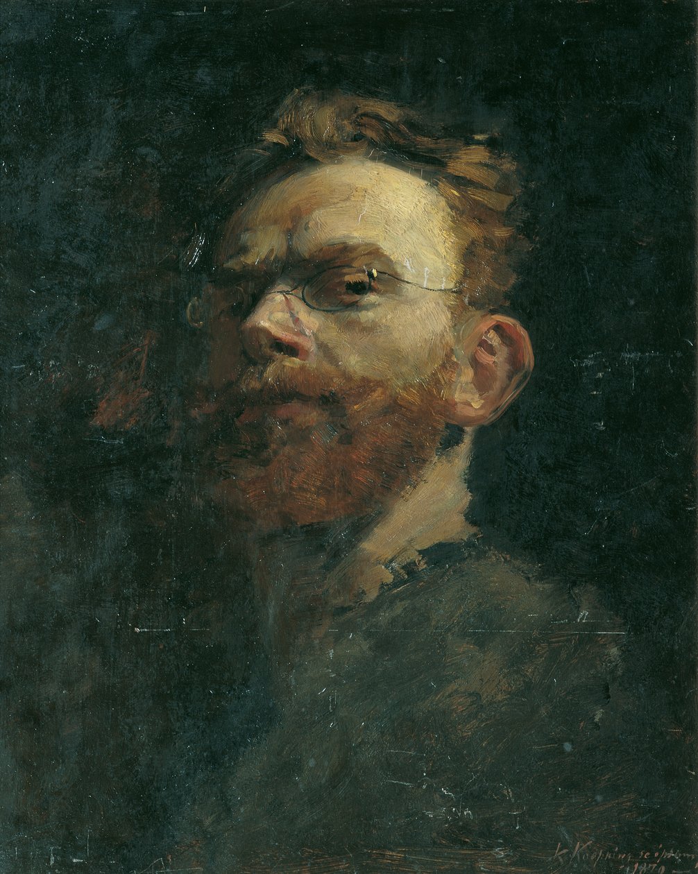 kendi kendine portre by Karl Köpping