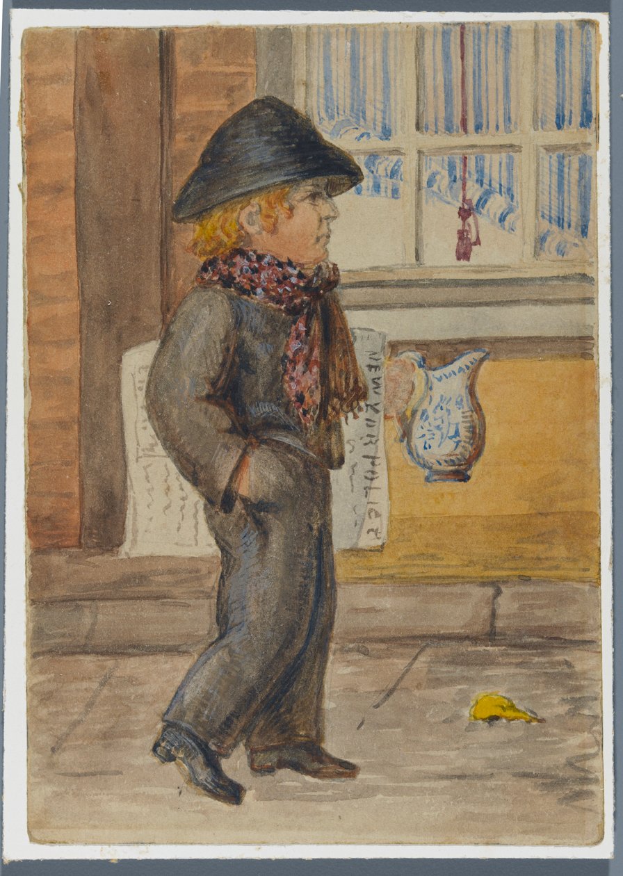 Polis Gazetesi Gazetesi Boy, 1864 by Karl L.H. Mueller