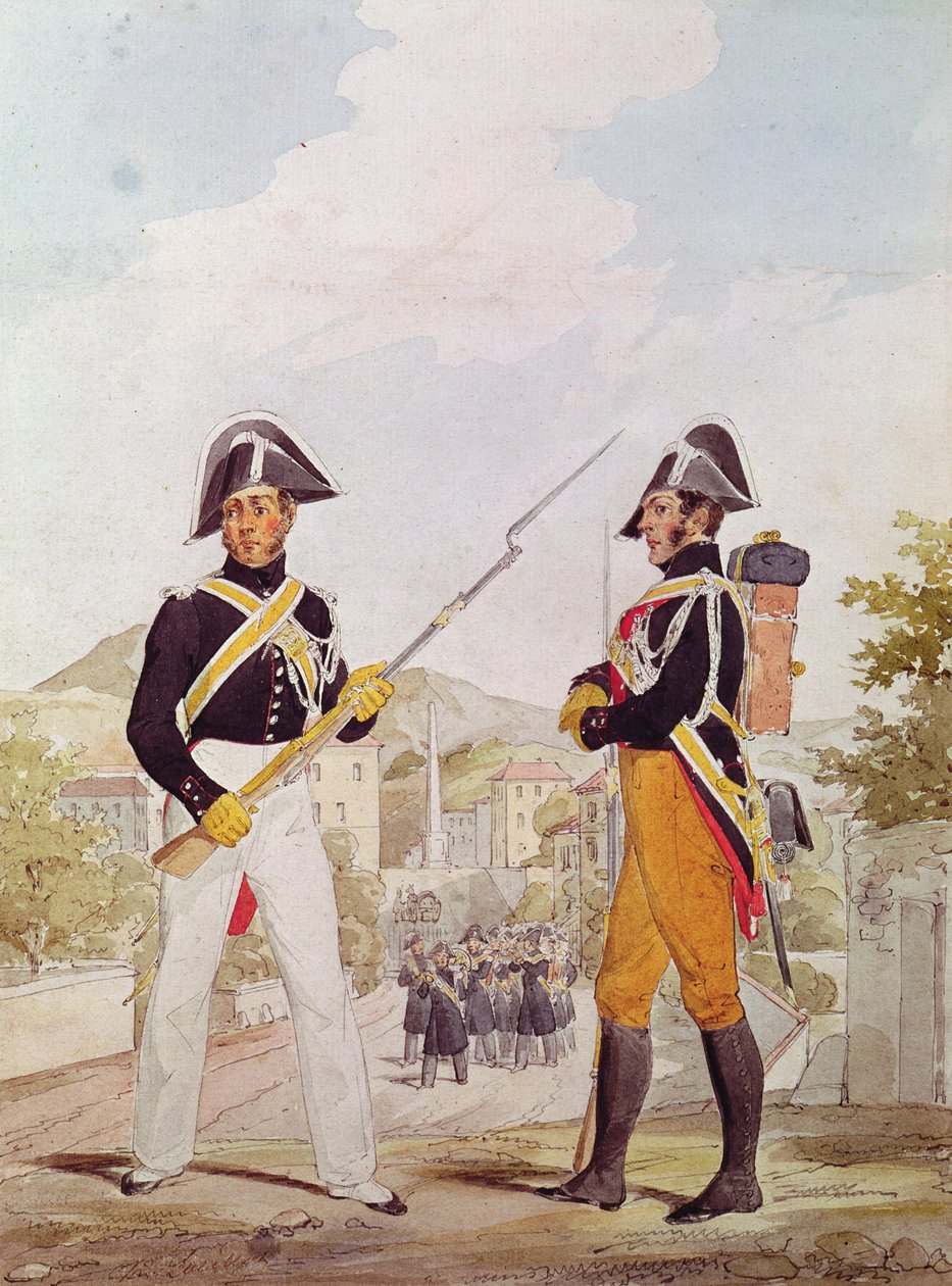 Garde des Consuls Polis Memurları Üniformalı by Karl Loeillot Hartwig
