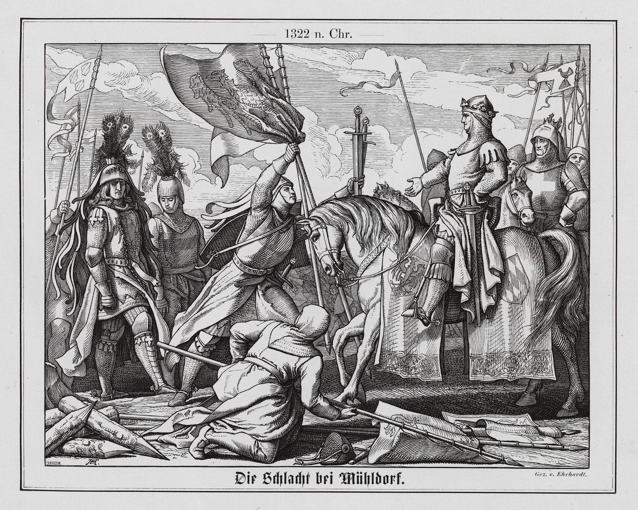 Muhldorf Savaşı by Karl Ludwig Adolf Ehrhardt