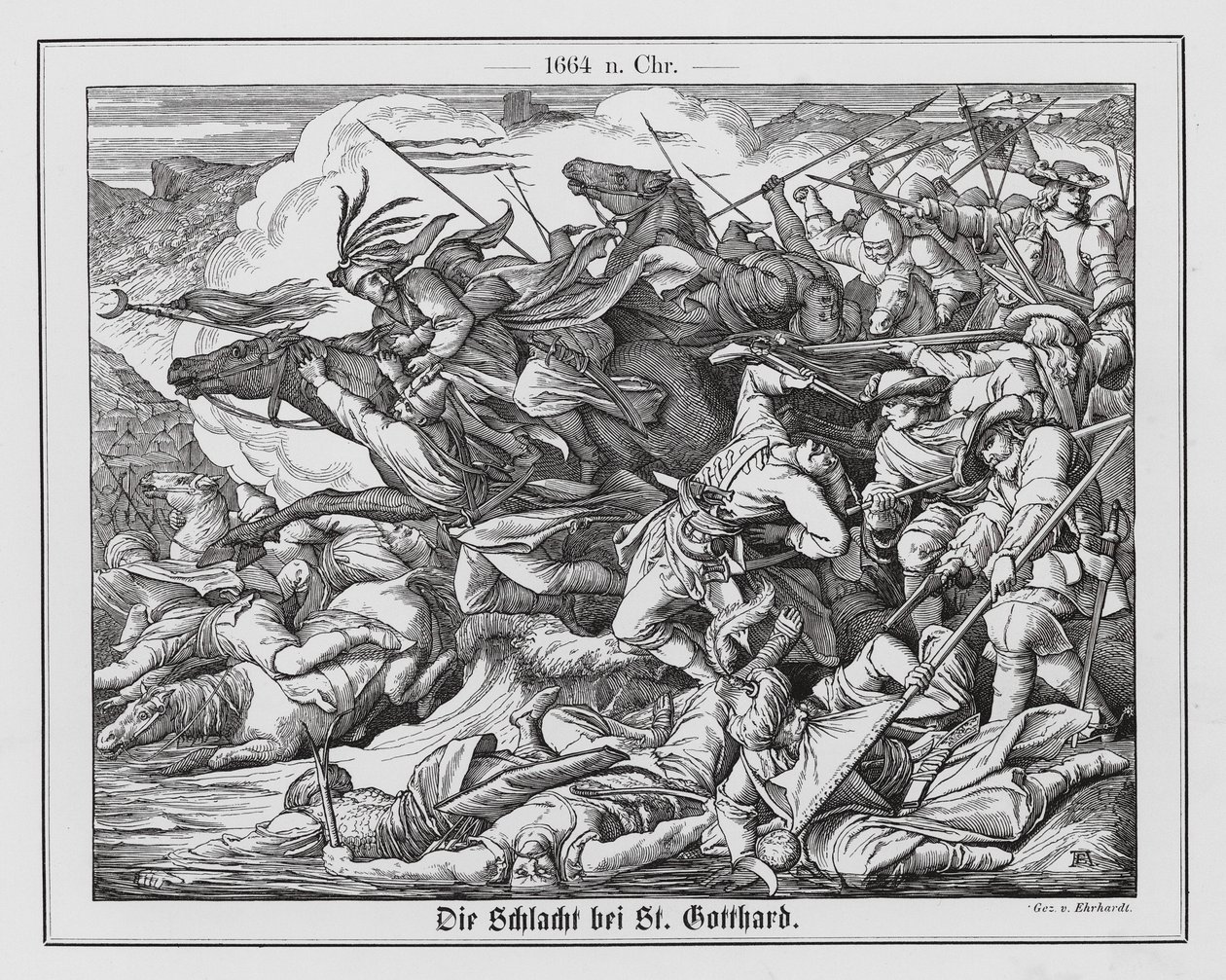 St Gotthard Savaşı by Karl Ludwig Adolf Ehrhardt