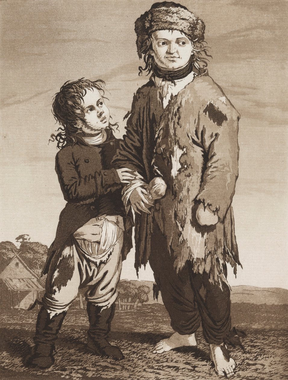 Genç Dilenciler, c.1800. by Karl Ludwig Bernhard Buchhorn