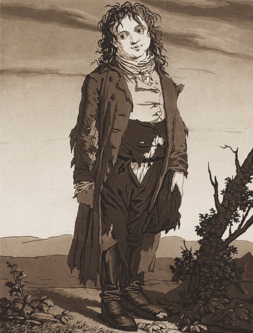 Genç Dilenciler, c. 1800. by Karl Ludwig Bernhard Buchhorn